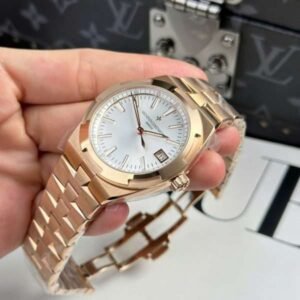 Vacheron Constantin Overseas 4500V Replica 11 Rose Gold-Plated White Dial - Image 5