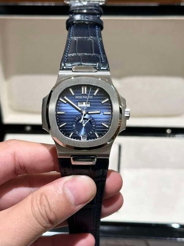 Patek Philippe 5726 Replica 1:1 Watch Blue Dial Leather Strap PPF 40.5mm
