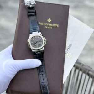 Patek Philippe Replica 1:1 Watch 5712 Gray Dial Leather Strap GRF 40mm - Image 1