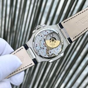 Patek Philippe Replica 1:1 Watch 5712 Gray Dial Leather Strap GRF 40mm - Image 3