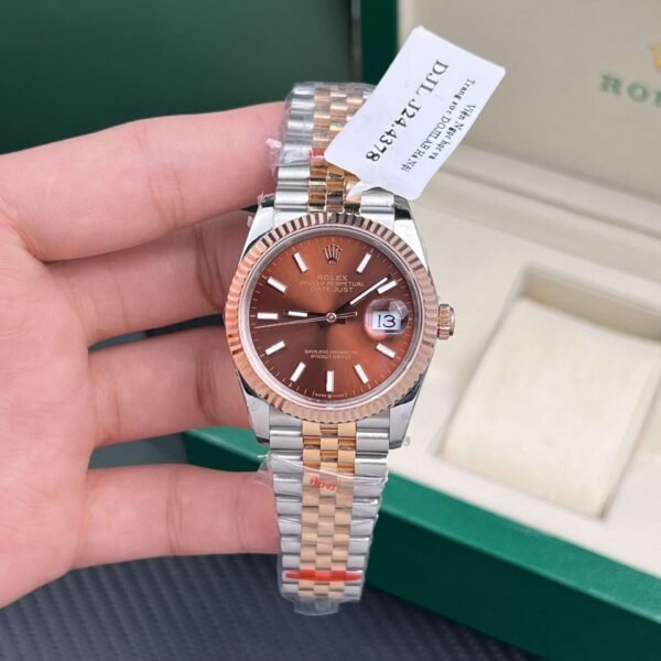 Rolex-Che-Tac-DateJust-Mat-Chocolate-Boc-Vang-Hong-18K-GM-Factory-36mm-6 (1)
