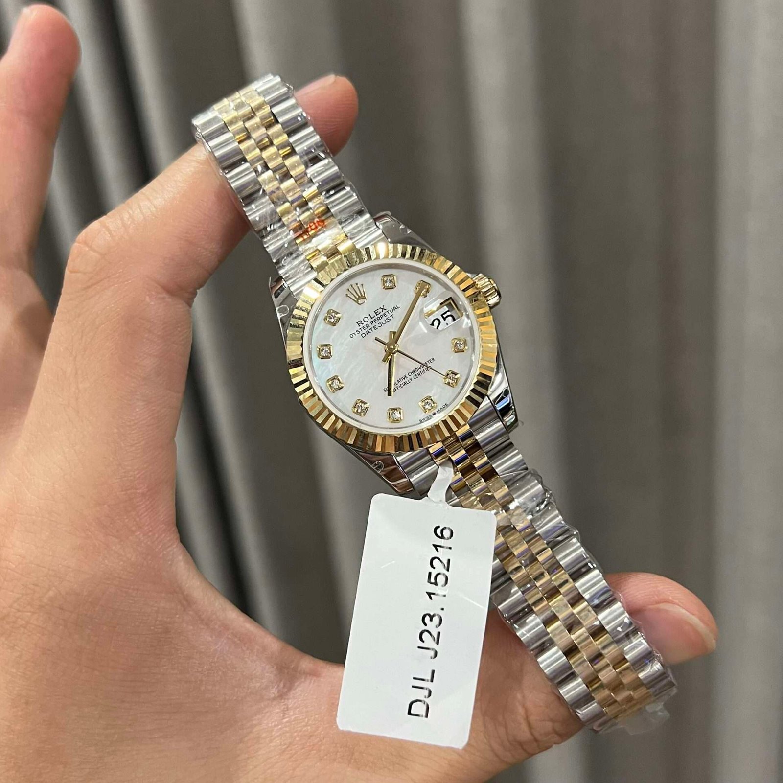 Rolex Replica 1:1 Watch DateJust Genuine Gold Wrapped Mother of Pearl Dial GM Factory 31mm