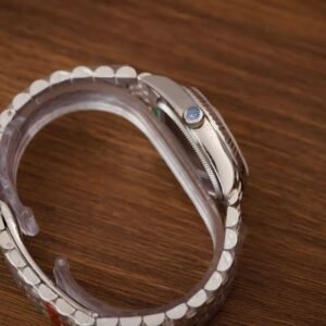 Rolex Datejust Pink Dial Luminous Hour Markers Jubilee - Image 3