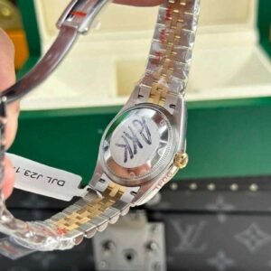 Rolex DateJust Women's Genuine Gold Plated Black Dial GM Factory 31mm - Image 5
