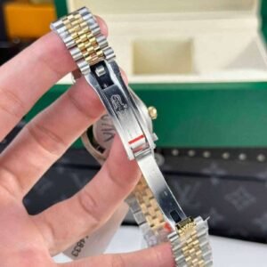 Rolex DateJust Women's Genuine Gold Plated Black Dial GM Factory 31mm - Image 3
