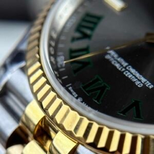 Rolex DateJust Dial Wimbledon Yellow and Sliver Gold 36mm - Image 4