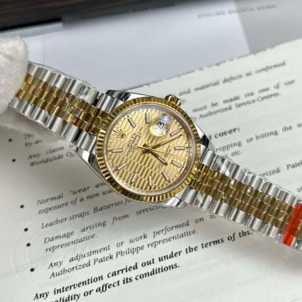 Rolex Datejust Yellow Dial High Quality Replica EW Factory 41mm