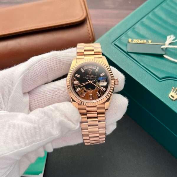 Rolex Replica 1:1 Watch Day-Date Lava Dial Rose Gold Plated 40mm