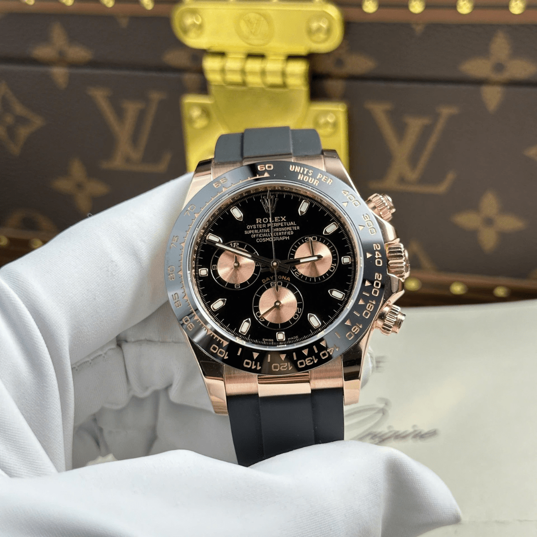 Rolex Cosmograph Daytona 116515LN Rose Gold Plated Black Dial 40mm
