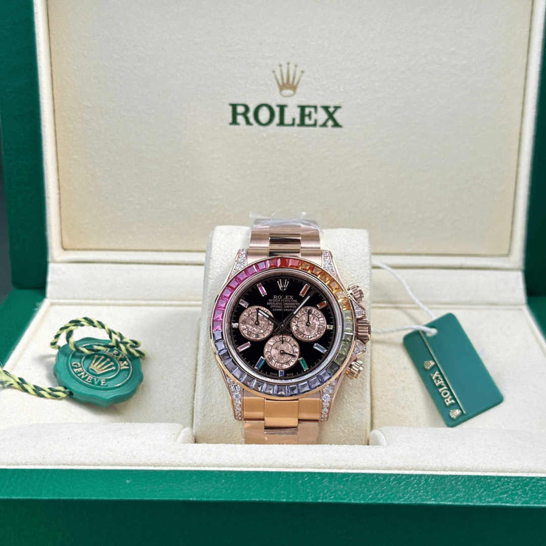 Rolex Cosmograph Daytona Rainbow 116595 40mm Diamond Watch