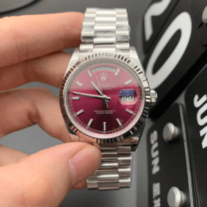 Rolex Day-Date Best Replica Watch Strawberry Dial EW Factory 40mm - Image 1