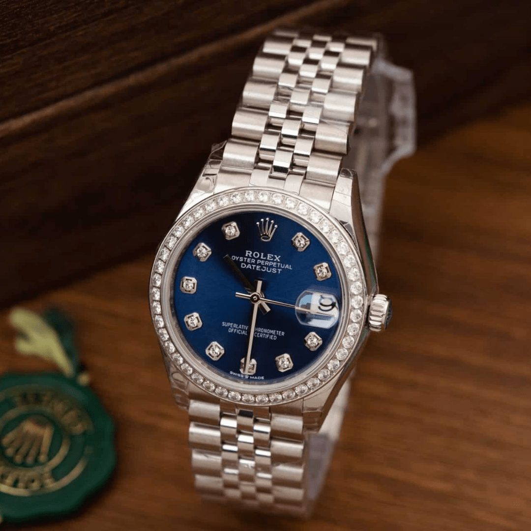 Rolex Datejust Lady 31 Blue Diamond Dial Stone-set Jubliee
