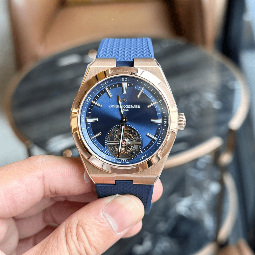 Vacheron Constantin Overseas Tourbillon 6000V Rubber Strap Watch 42.5mm