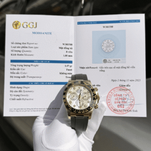 Rolex Daytona 116518LN Mother of Pearl Dial Moissanite Handcrafted 40mm - Image 1